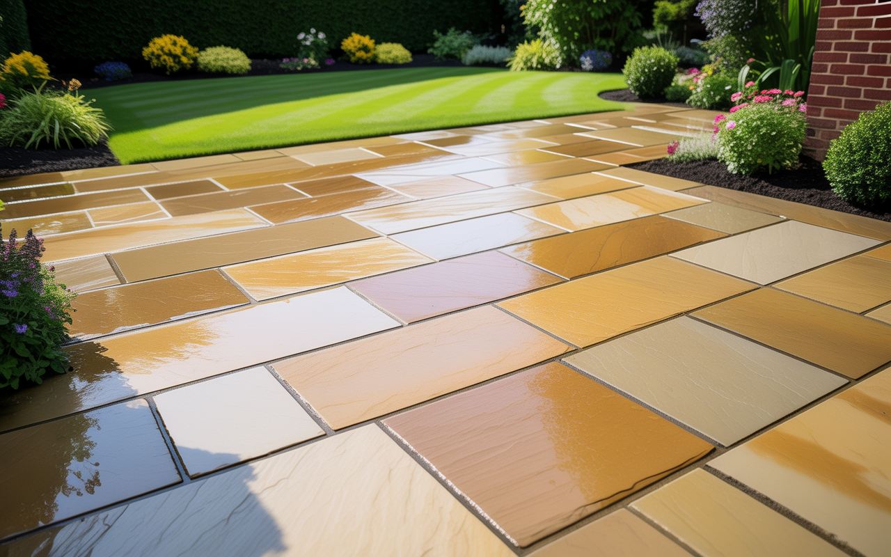 Patios - Deep steam cleaned & re-sanded